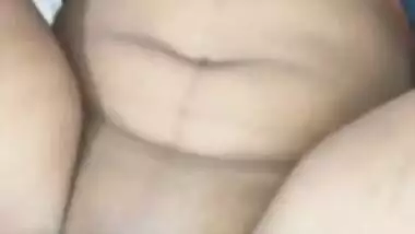 Desi slut lies on back with spread legs while XXX lover fucks her