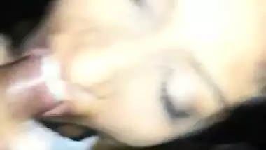 Cute girl sucking lover lover cock