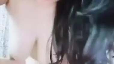 Young woman loves staying home alone cause she can perform sex show