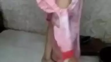 Desi soaps and washes her XXX body in the shower and puts sex wear on
