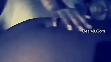 Lustful Desi man records his nude XXX wife and plays with her twat
