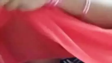 POV hot bhabhi in red saree