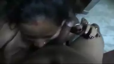 Horny wife from Bhopal loves giving blowjob to hubby