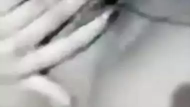 XXX video of Indian touching her own natural tits and smooth pussy